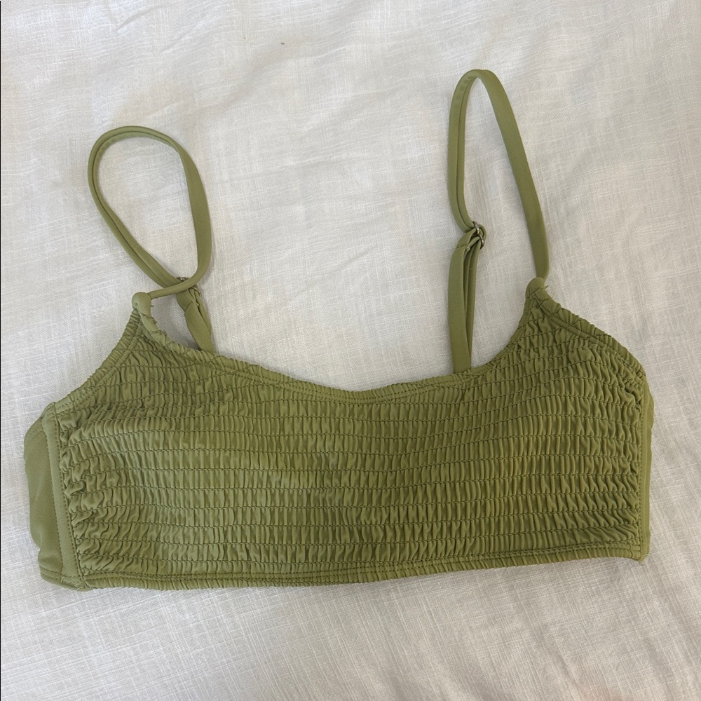 Women’s green bikini top